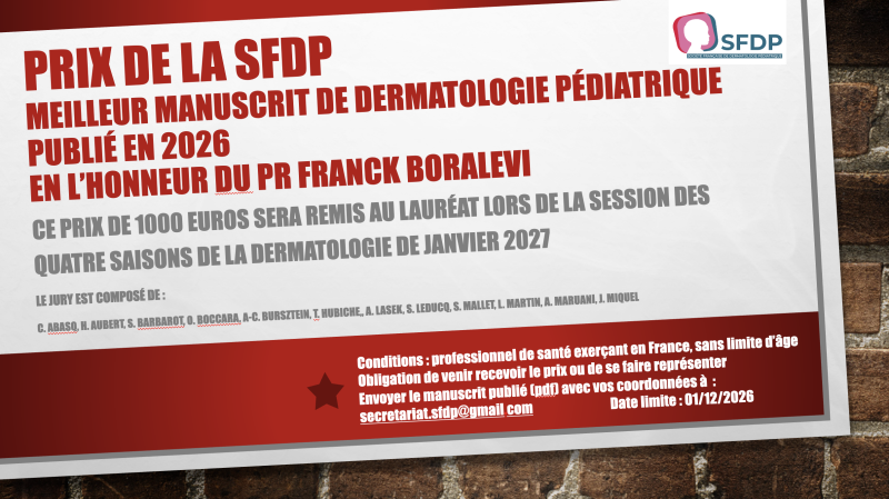 Prix de la SFDP -Franck Boralevi